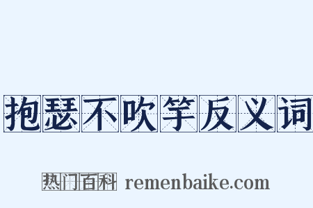 抱瑟不吹竽反义词是什么意思的图片
